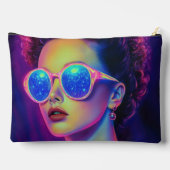 Neon Galaxy Glamour Zubehörtasche (Rückseite)