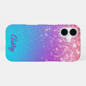 Neon Galaxy Gradient iPhone 16 Hülle (Rückseite (Horizontal))