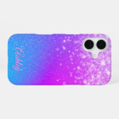 Neon Galaxy Gradient iPhone 16 Hülle (Rückseite (Horizontal))
