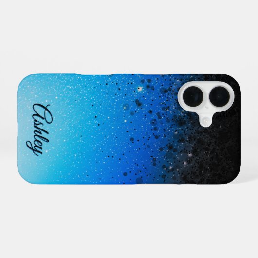 Neon Galaxy Gradient iPhone 16 Hülle (Rückseite (Horizontal))