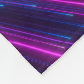 Neon Galaxy Kosmischer Abstrakter Hintergrund Fleecedecke (Ecke)