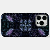 Neon Galaxy Mandala mit futuristischem Glühen Case-Mate iPhone Hülle (Rückseite (Horizontal))