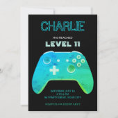 NEON GAME CONTROLLER EINLADUNG (Vorderseite)