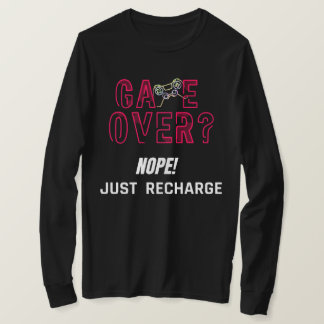 Neon-Game-Over-Gamer-Aufladedesign T-Shirt