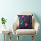 Neon Gamer Controller and Hearts Pattern Kissen (Stuhl )