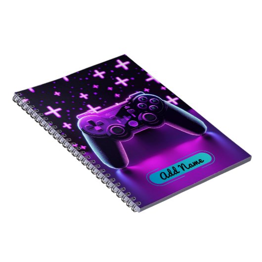 Neon Gamer Controller-Notebook - bedienerfähiger N Notizblock (Rechte Seite)