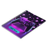 Neon Gamer Controller-Notebook - bedienerfähiger N Notizblock (Linke Seite)