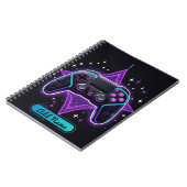 Neon Gamer Controller-Notebook - bedienerfähiger N Notizblock (Linke Seite)