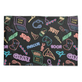 Neon Gamer Kissenbezug (Rückseite)