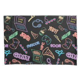 Neon Gamer Kissenbezug