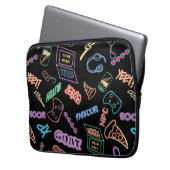 Neon Gamer Laptopschutzhülle (Vorderseite Links)