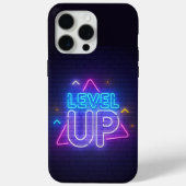 Neon Gamer Level Up Case-Mate iPhone Hülle (Rückseite)