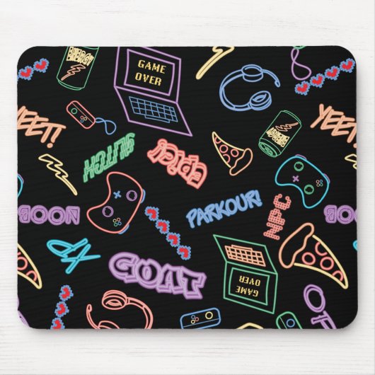 Neon Gamer Mousepad (Vorne)