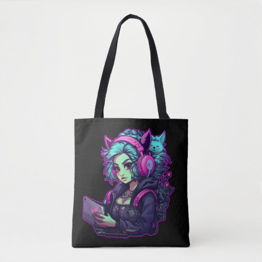 Neon Gamer Tasche (Vorderseite)