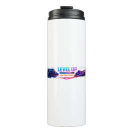 Neon Gamer Wrap Coffee Mug 🎮 | LEVEL UP Coffee Fi Thermosbecher