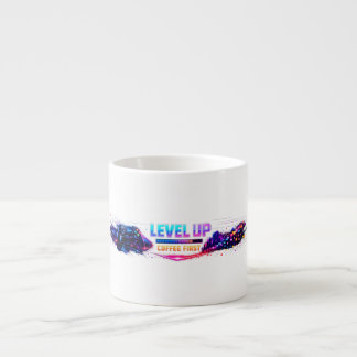 Neon-Gamer-Wrap-Coffee-Tasse 🎮 | LEVEL UP Kaffee  Espressotasse