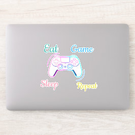Neon-Gaming-Design anpassbar Aufkleber