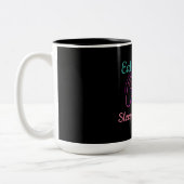 Neon-Gaming-Design anpassbar Zweifarbige Tasse (Links)