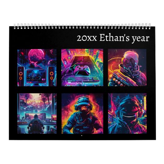Neon Gaming im neuen Jahr Kalender (Titelbild)