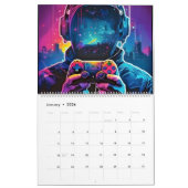 Neon Gaming im neuen Jahr Kalender (Jan 2026)