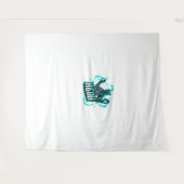 Neon Gaming Wandteppich (Vorderseite (Horizontal))