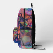 Neon Garden Goddess Bedruckter Rucksack (Rechts)