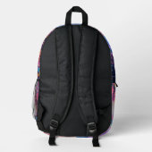 Neon Garden Goddess Bedruckter Rucksack (Rückseite)