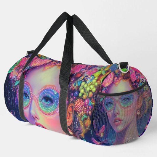 Neon Garden Goddess Duffle Bag (Rechte Ecke)