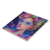 Neon Garden Goddess Fliese (Seite)