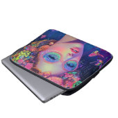 Neon Garden Goddess Laptopschutzhülle (Vorne Knopf)