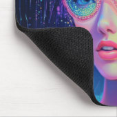 Neon Garden Goddess Mousepad (Ecke)