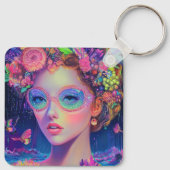 Neon Garden Goddess Schlüsselanhänger (Rückseite)