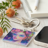 Neon Garden Goddess Schlüsselanhänger (Vorderseite rechts)