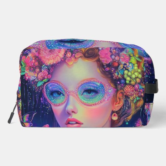 Neon Garden Goddess Waschbeutel (Rückseite)
