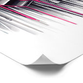 Neon Gas Mask Girl Poster (Ecke)