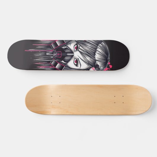 Neon-Gas-Maske Skateboard (Horizontal)