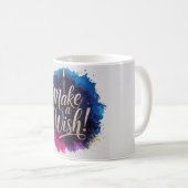 Neon-Geburtstagsdesign Kaffeetasse (VorderseiteRechts)