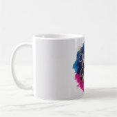 Neon-Geburtstagsdesign Kaffeetasse (Links)