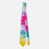 Neon Gefärbte Krawatte Groovy Men's Neck Tie (Vorderseite)