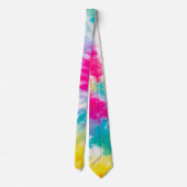 Neon Gefärbte Krawatte Groovy Men's Neck Tie (Rückseite)
