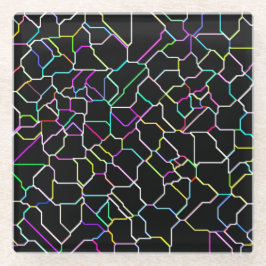 Neon gekippter Fliesen-Glas-Untersetzer Glasuntersetzer