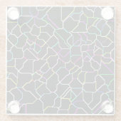 Neon gekippter Fliesen-Glas-Untersetzer Glasuntersetzer (Rückseite)