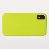 Neon Gelb Case-Mate iPhone Hülle (Rückseite (Horizontal))