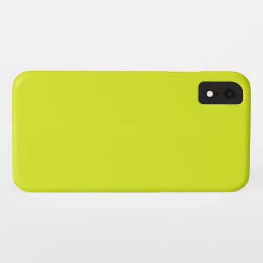 Neon Gelb Case-Mate iPhone Hülle (Rückseite (Horizontal))