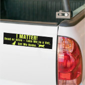 Neon Gelb "Ich bin wichtig" Autoaufkleber (Auf Lkw)