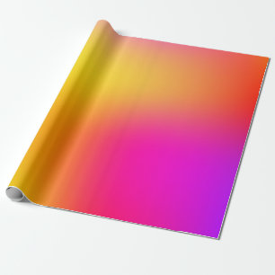 Neon Gelb und Pink Geschenkpapier