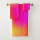 Neon Gelb und Rosa Badhandtuch Set (Insitu)