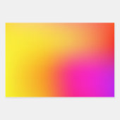 Neon Gelb und Rosa Geschenkpapier Set (Vorderseite 3)