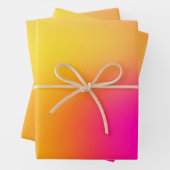 Neon Gelb und Rosa Geschenkpapier Set (Beispiel)