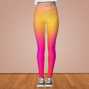 Neon Gelb und Rosa Leggings